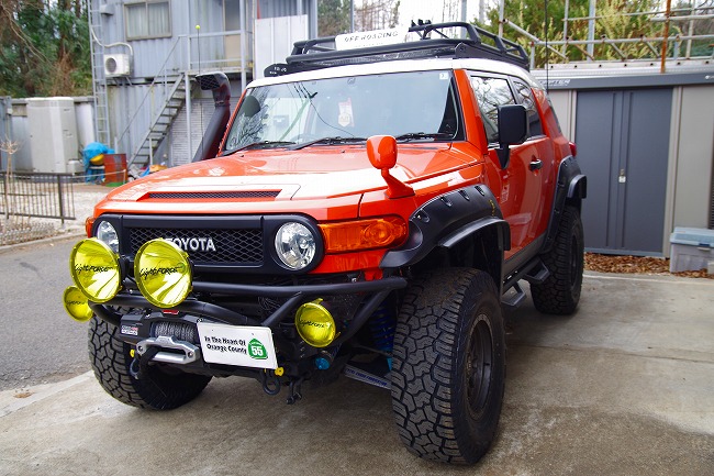 TOYOTA　FJクルーザー　RIGIDIndustries ロックライトKIT　インストール